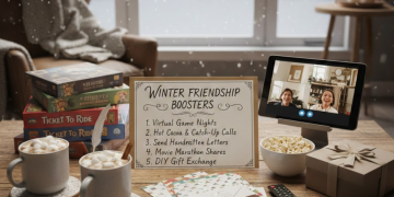Staying connected with friends in winter