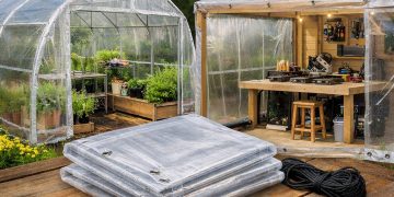 High-Quality Clear Tarpaulins for Greenhouses and Outdoor Workshops