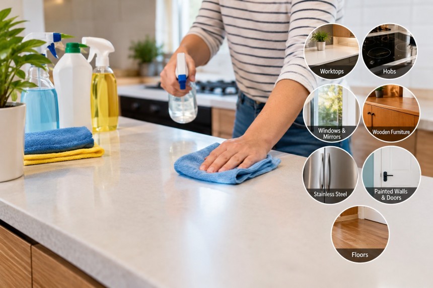 7 Surfaces You're Probably Cleaning Wrong With the Wrong Spray